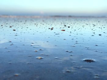 Full frame shot of raindrops on glass