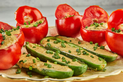 Close-up of bell peppers