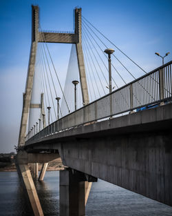 Bridge over river against sky