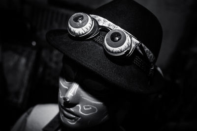 High angle view of camera