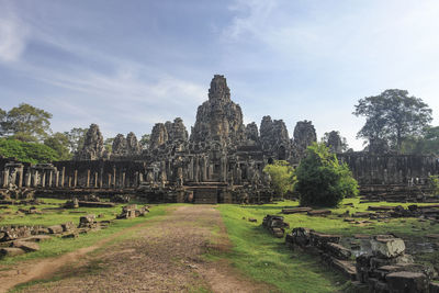 Old temple against sky