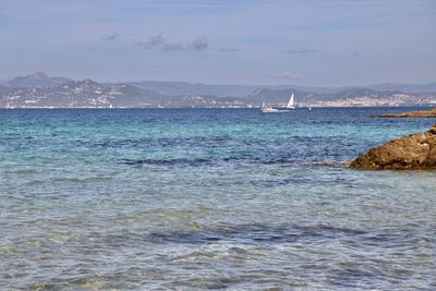 Scenic view of sea against sky