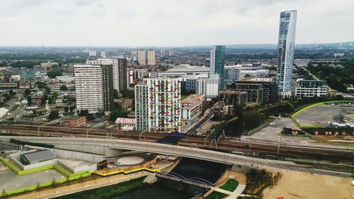 City skyline against sky