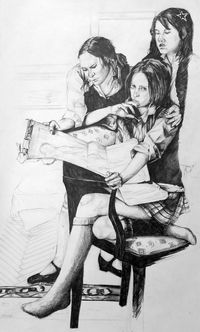 Full length portrait of woman sitting on seat