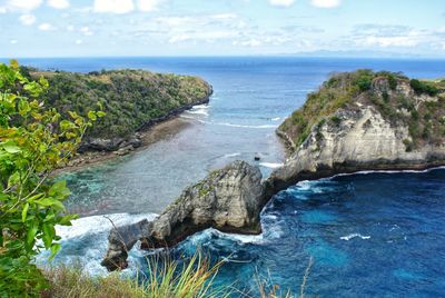 Scenic view of sea against sky