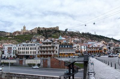 Buildings in city against sky