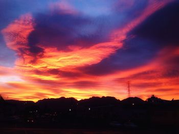 Scenic view of landscape against cloudy sky