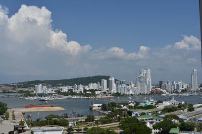 View of cityscape against sky