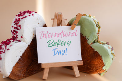 High angle view of food on table