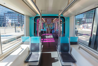 Interior of train