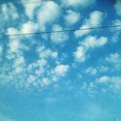 Low angle view of cloudy sky