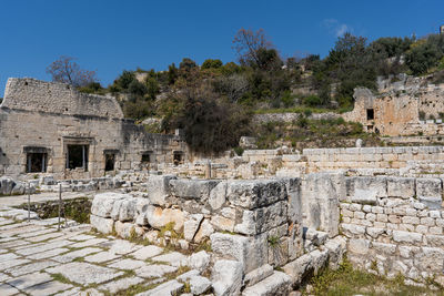 Old ruins against sky