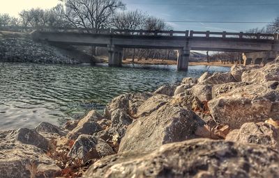 Scenic view of river against sky