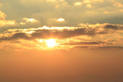 Scenic view of sky during sunset