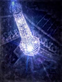 Close-up of illuminated lamp