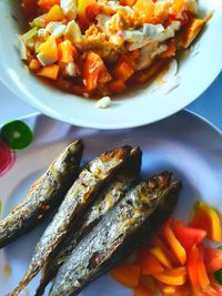 Close-up of food in plate