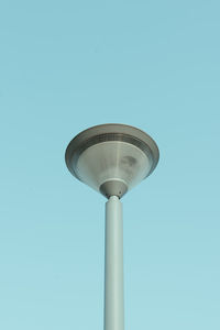 Low angle view of street light against clear sky