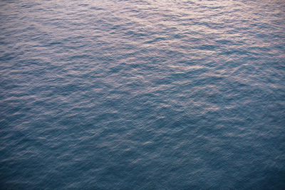 Full frame shot of rippled water in sea