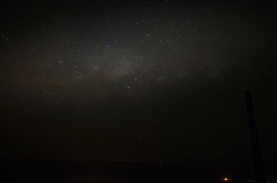 Low angle view of stars against sky at night