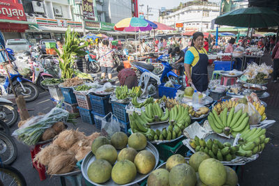 Vegetables for sale in market