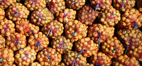 Full frame shot of vegetables for sale in market