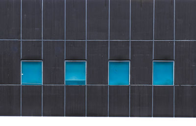 Full frame shot of blue wall