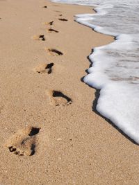 Footprints on sand