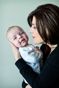 Portrait of mother and daughter