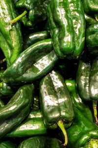 Full frame shot of bell peppers at market