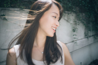 Portrait of a beautiful young woman