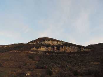 Scenic view of rocky mountains against sky