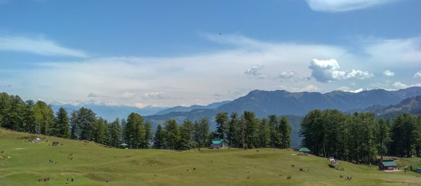 Panoramic view of landscape against sky