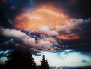 Scenic view of dramatic sky