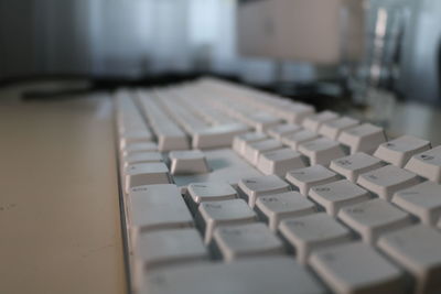 Close-up of computer keyboard