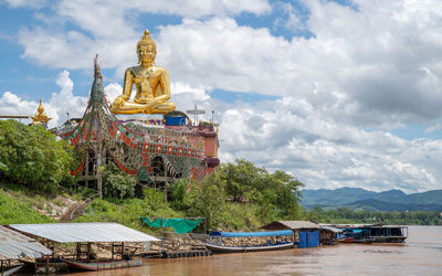 Low angle view of statue