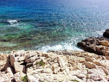 Rocks on sea shore