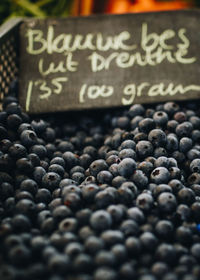 Close-up of coffee beans in market