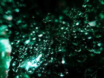 Full frame shot of wet bubbles