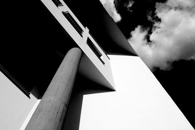 Low angle view of roof against sky