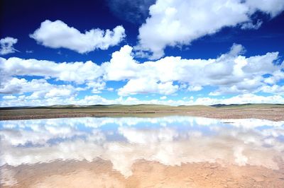 Panoramic view of landscape against sky