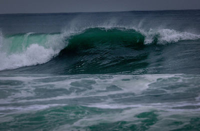 Water splashing in sea