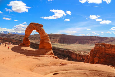 Rock formations on land