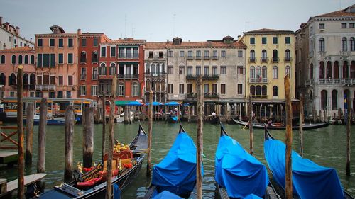Boats in canal