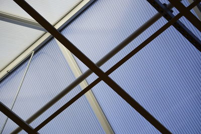 Low angle view of skylight against sky