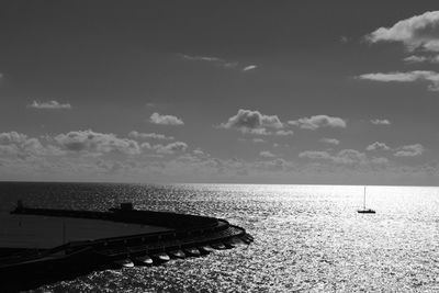 Scenic view of sea against sky