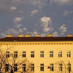 Low angle view of building against sky