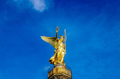 Low angle view of statue