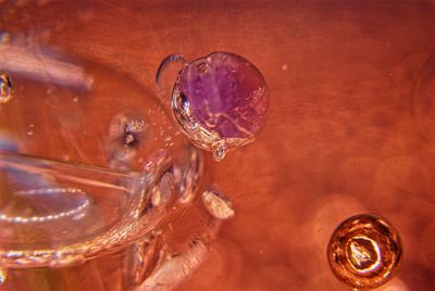 Close-up of drinking glass