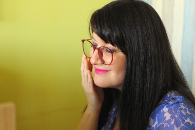 Portrait of a smiling young woman