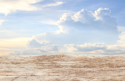 Scenic view of desert against sky